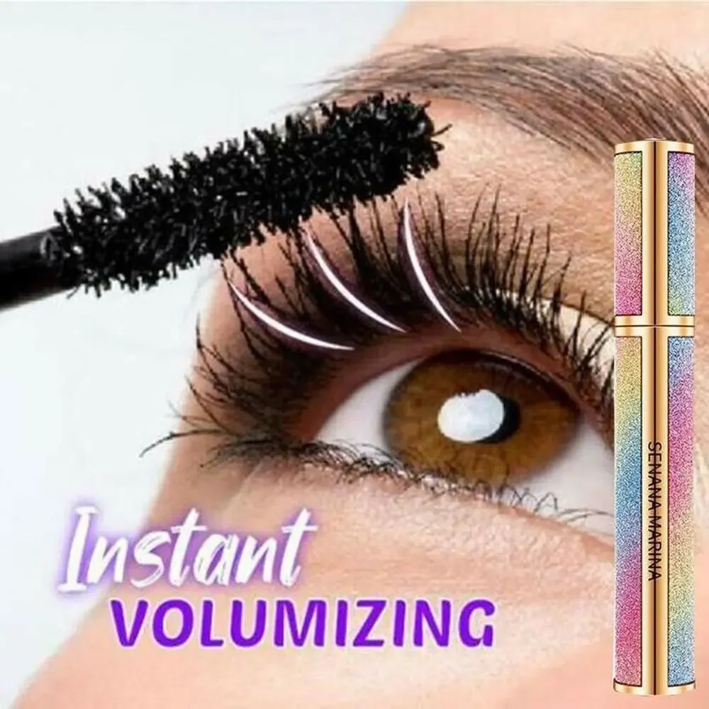 2 Pk 4D Silk Fiber Mascara – Waterproof, Thick Long Lashes, Vivid Galaxy Effect